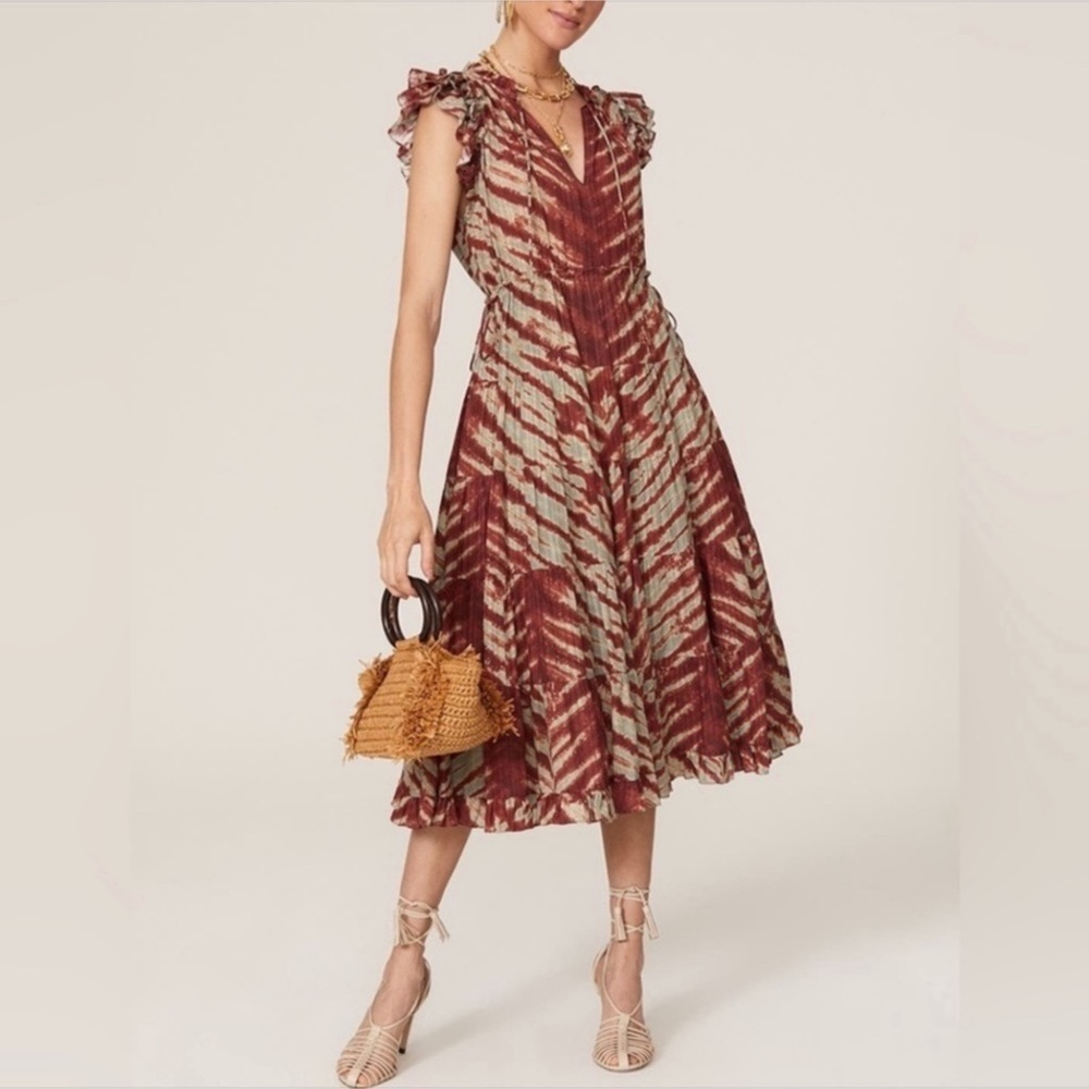 Ulla johnson Pilar canyon midi dress Sz 0